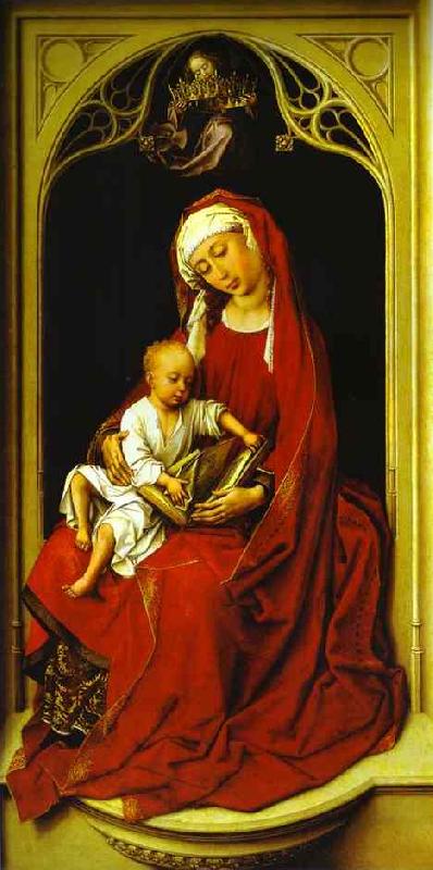 Rogier van der Weyden Madonna in Red  e5 oil painting picture
